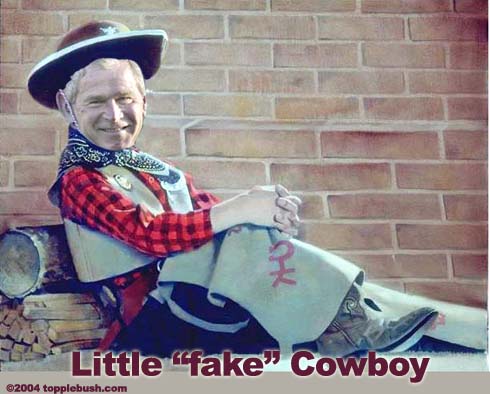 Little Fake Cowboy Funny Picture
