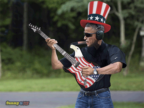 Man Playing Guitar Funny American Gif