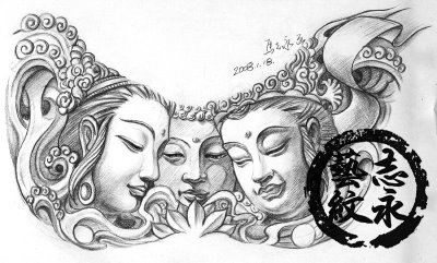 Unique Buddha Tattoo design by JunTattoo
