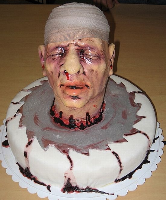 Weird Zombie Cake Funny Picture