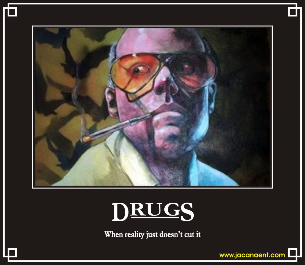 When Reality Just Doesn’t Cut It Funny Drug Poster