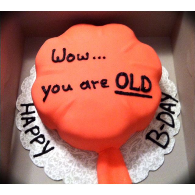 Wow You Are Old Funny Cake Image