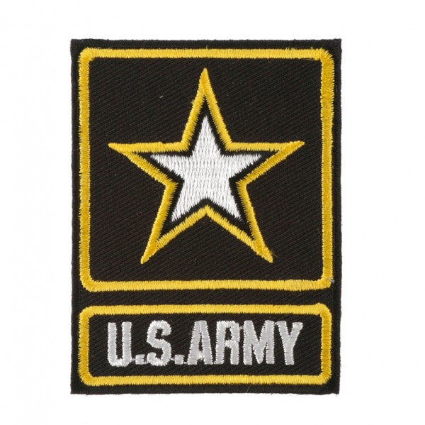 Yellow And Black US Army Symbol Tattoo Design