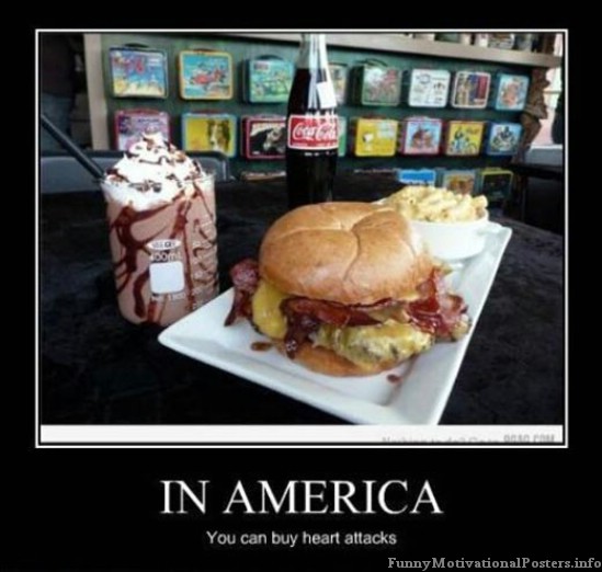 You Can Buy Heart Attacks Funny American Burger Image