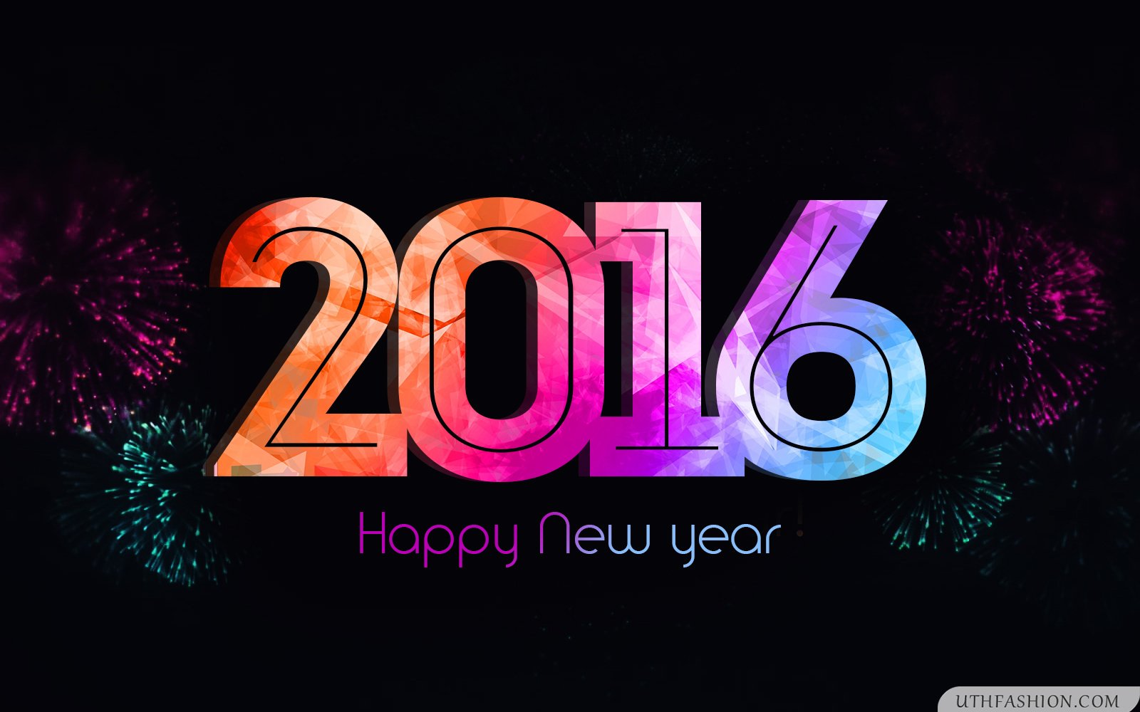 2016 Happy New Year Wishes HD Wallpaper