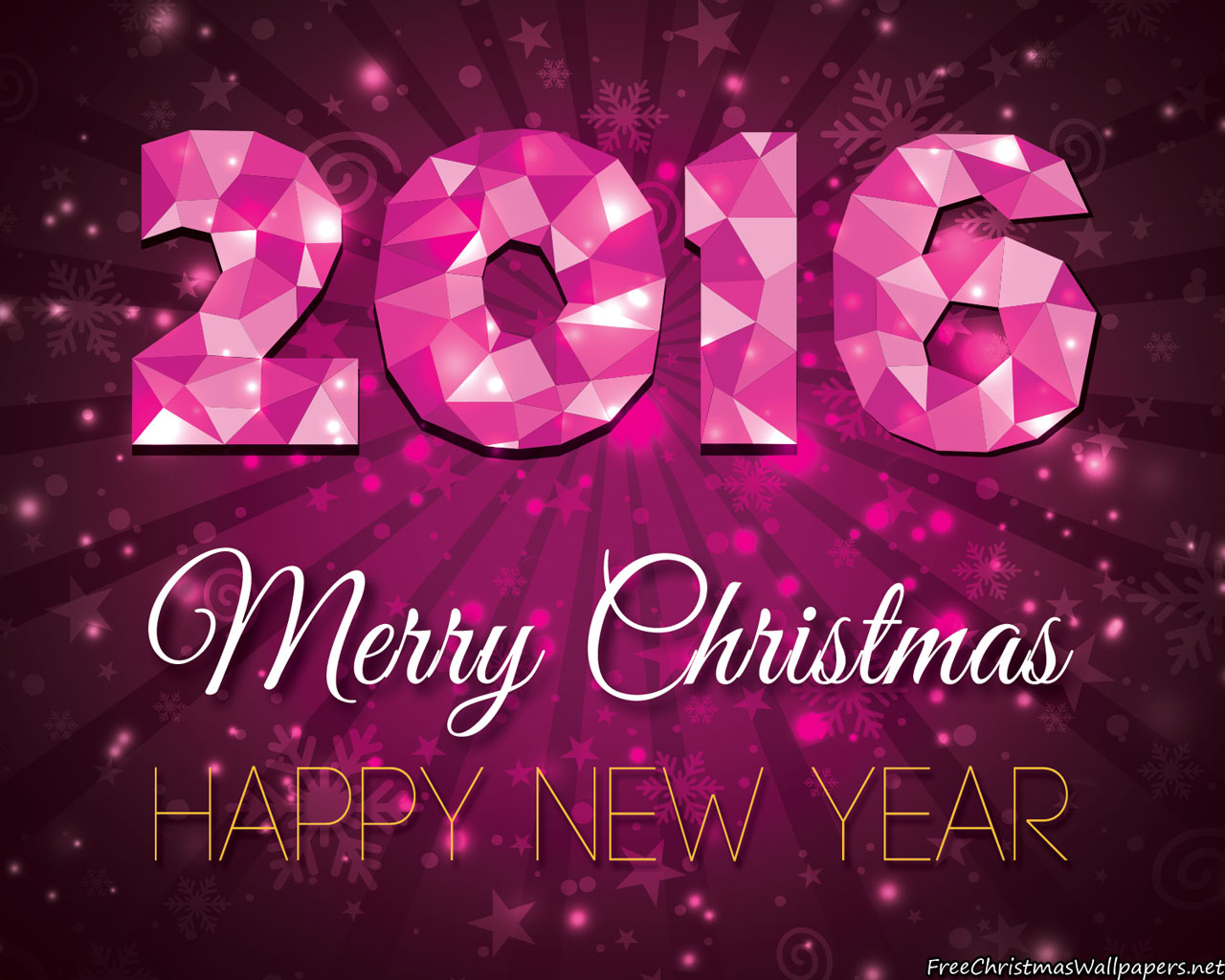 2016 Merry Christmas Happy New Year