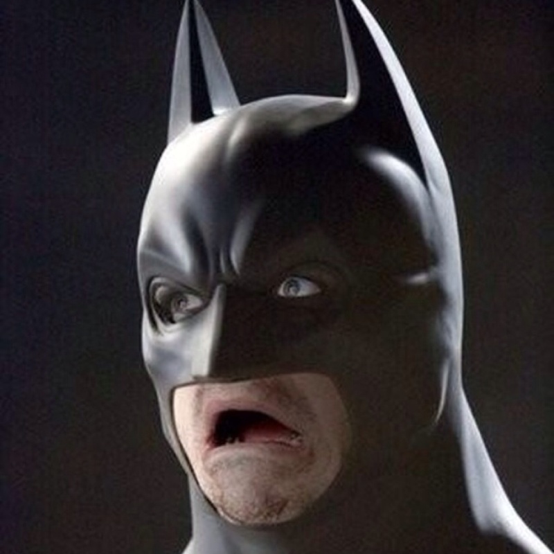 Batman Funny Scared Face Picture