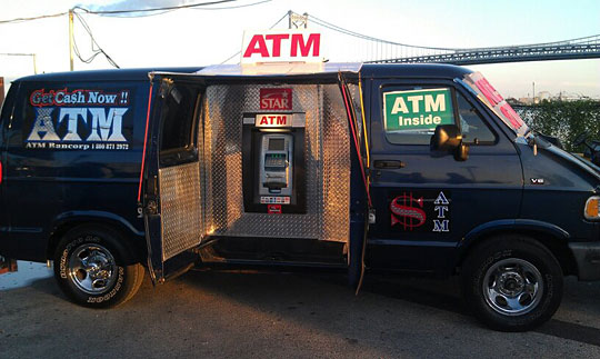 Funny Fake ATM Van Image