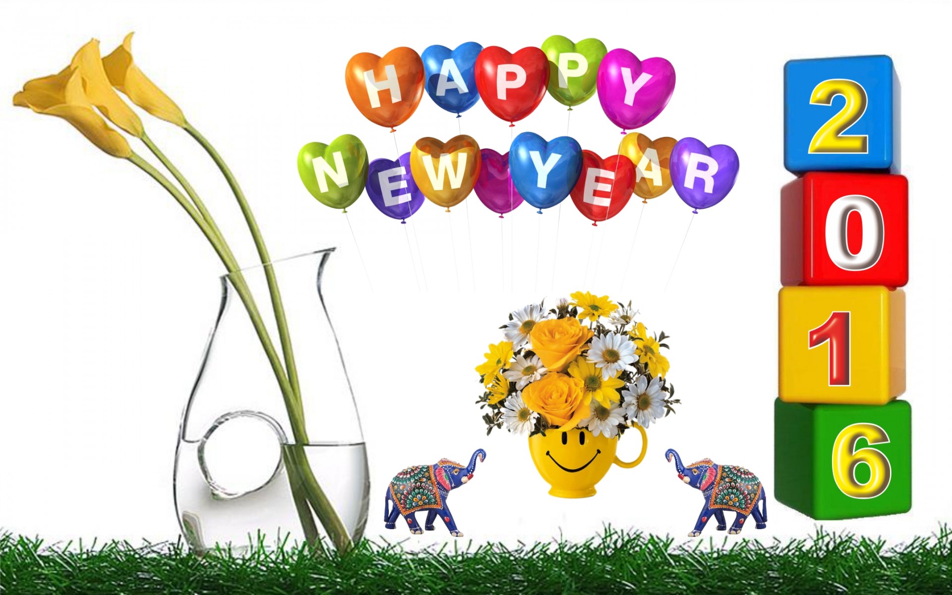 Happy New Year 2016 Colorful Picture