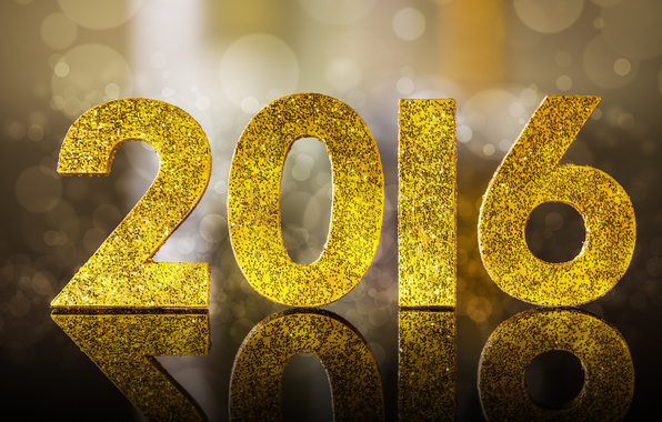 Happy New Year 2016 Golden Picture