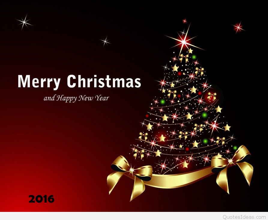 Merry Christmas And Happy New Year 2016 Christmas Tree Picture