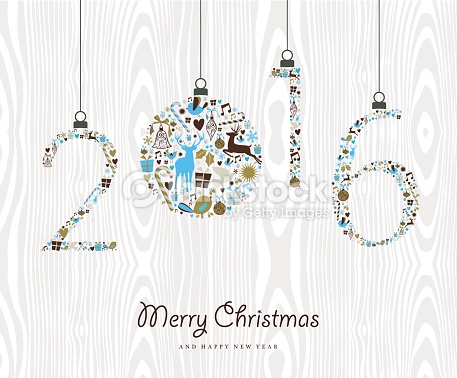 Merry Christmas And Happy New Year 2016 Ecard