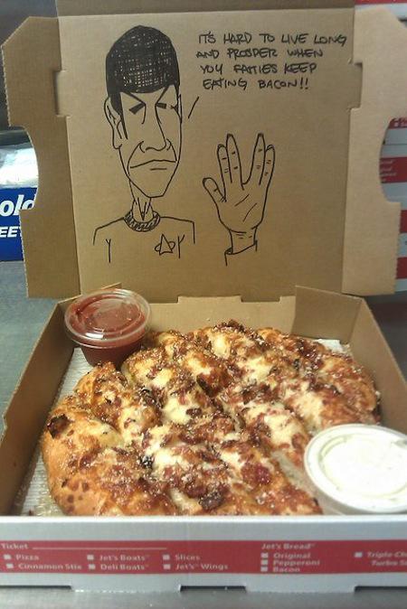 Pizza Box Drawing Funny Picture