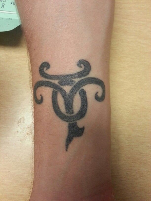Taurus And Aries Tattoo On Wrist