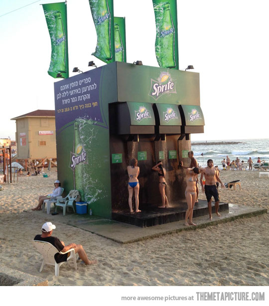 Beach Soda Dispenser Funny Shower