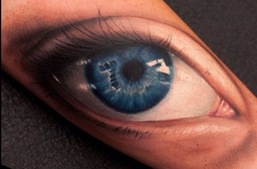 Amazing 3D Eyeball Tattoo On Forearm By John Anderton