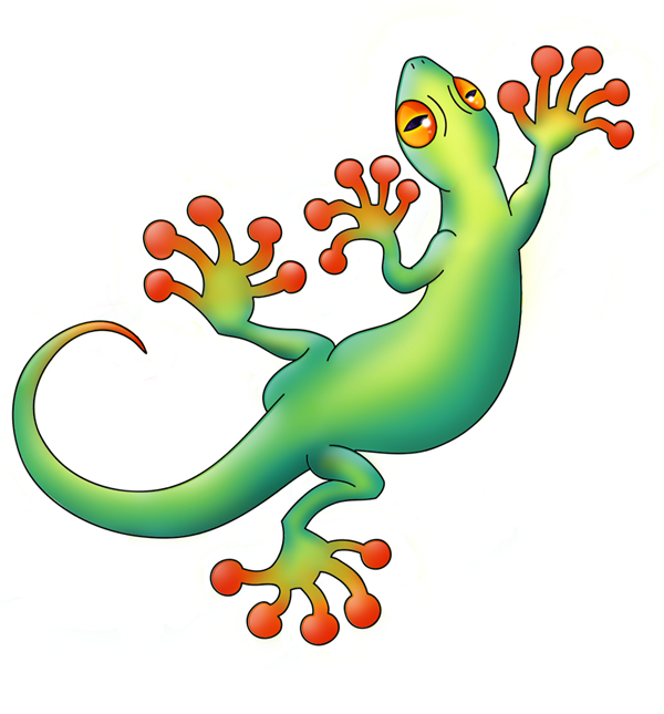 Amazing Colorful Gecko Tattoo Design By Swiftau