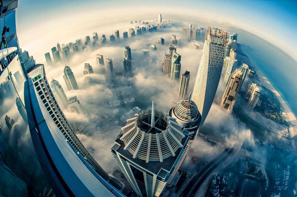 Amazing Dubai Skyline Image from top