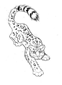 Amazing Snow Leopard Tattoo Design Idea