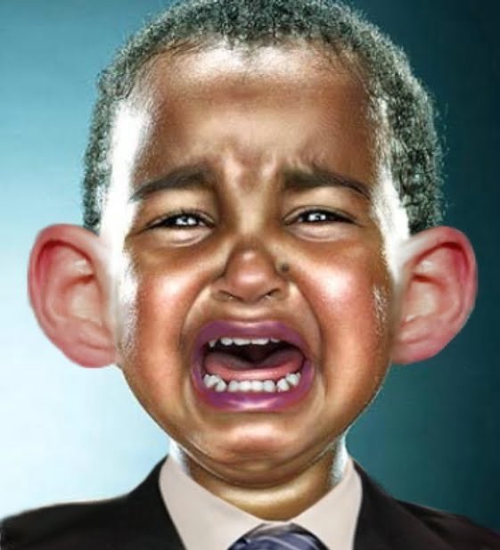 Baby Obama Funny Crying Picture