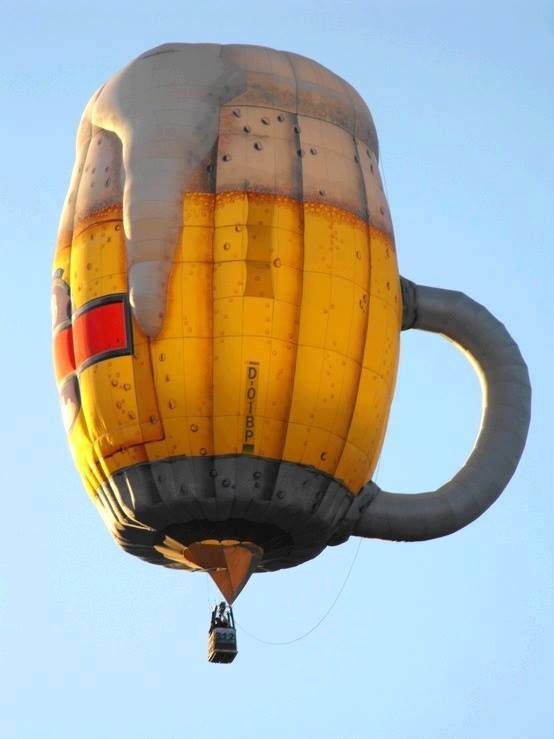 Beer Mug Funny Air Balloon Picture