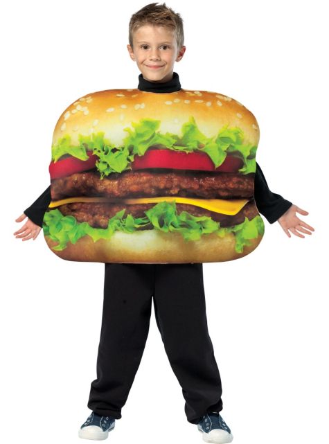 Boy Burger Costume Funny Picture