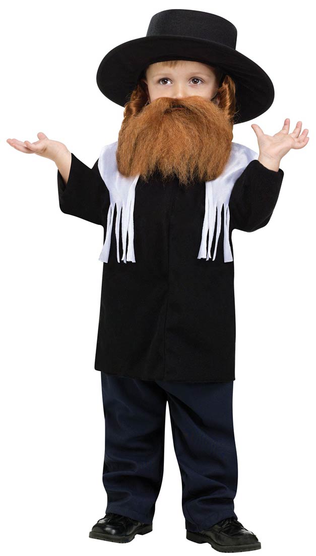 Child With Rabbi Costume Funny Picture