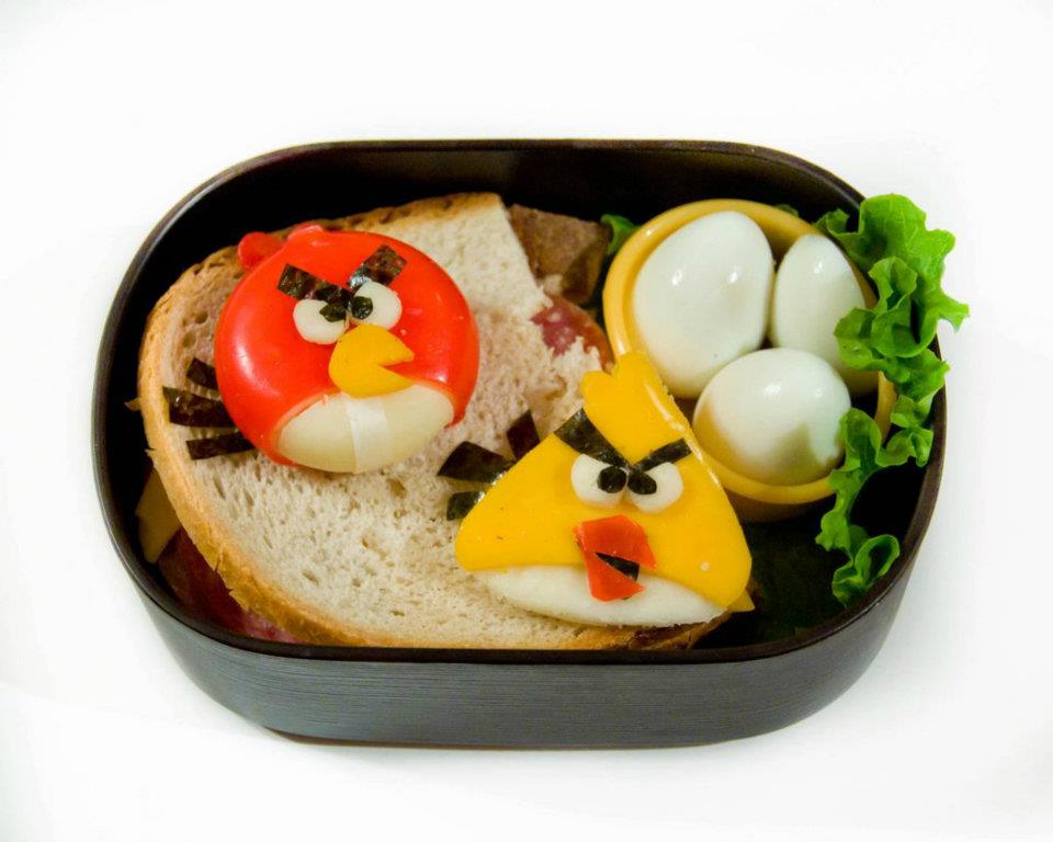 Funny Angrybird Food Picture
