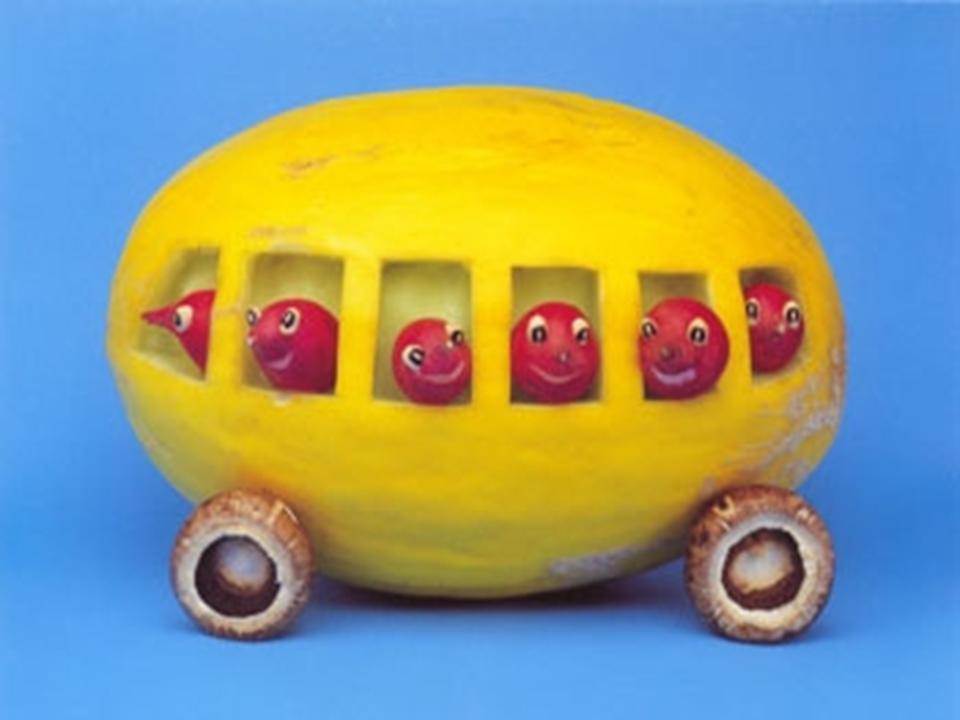 Funny Vegetables Bus Picture