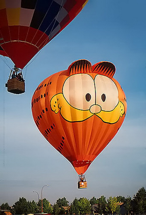 Garfield Funny Air Balloon Picture