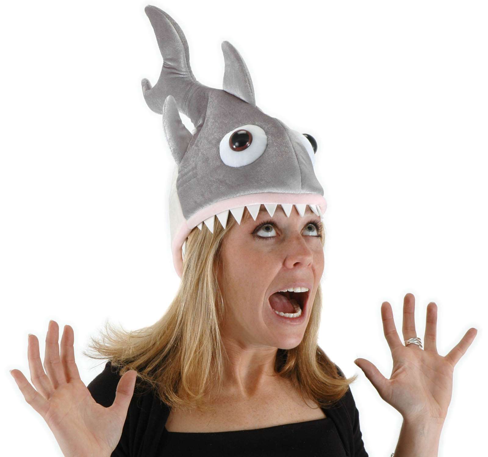 Girl With Shark Hat Funny Image