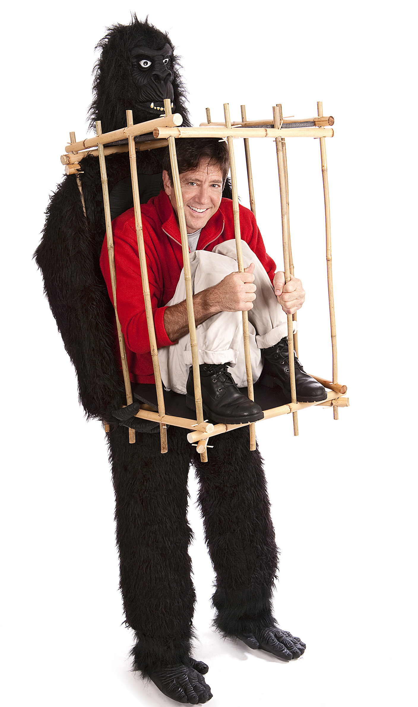 Gorilla And Cage Funny Costume Picture