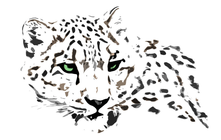 Green Eyes Snow Leopard Tattoo Design Ideas