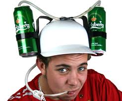 Guy With Funny Drinking Cap