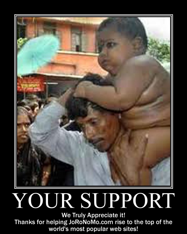 Indian Fat Kid On Father Shoulder Funny Poster