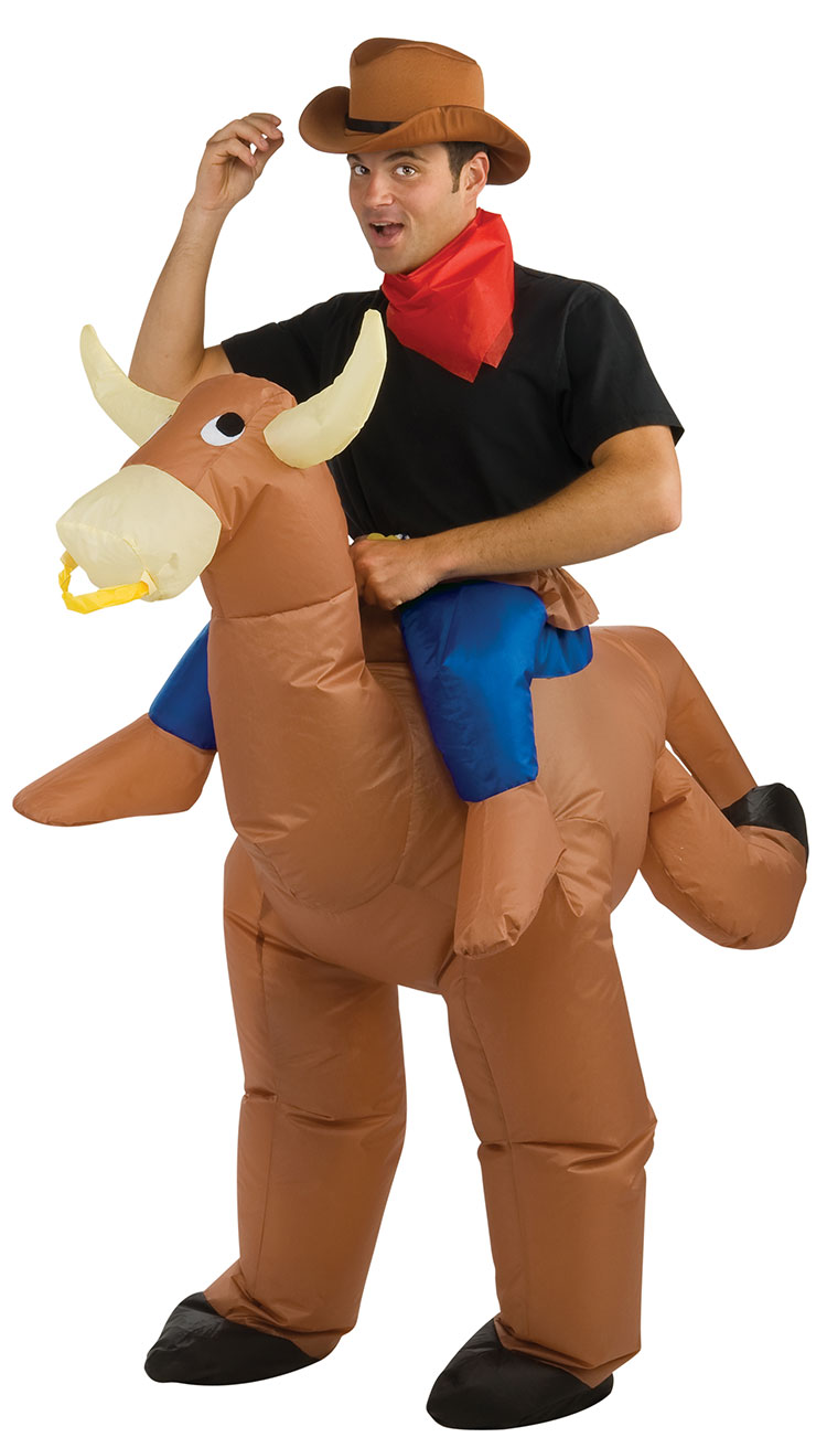 Man Bull Rider Funny Costume