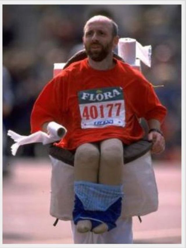 Man With Runner Toilet Funny Costume
