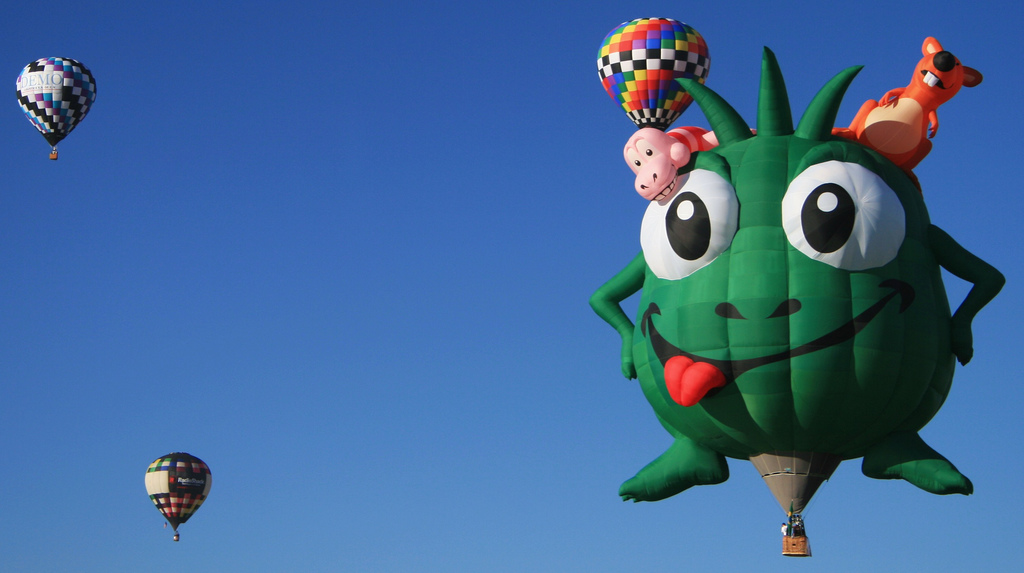 Monster Cartoon Funny Air Balloon Picture