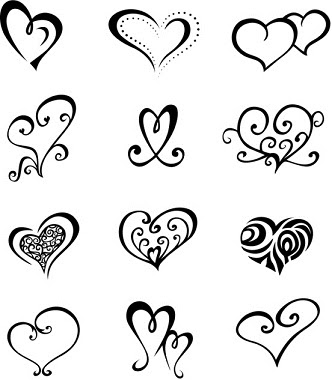 Nice Heart Tattoo Design Samples