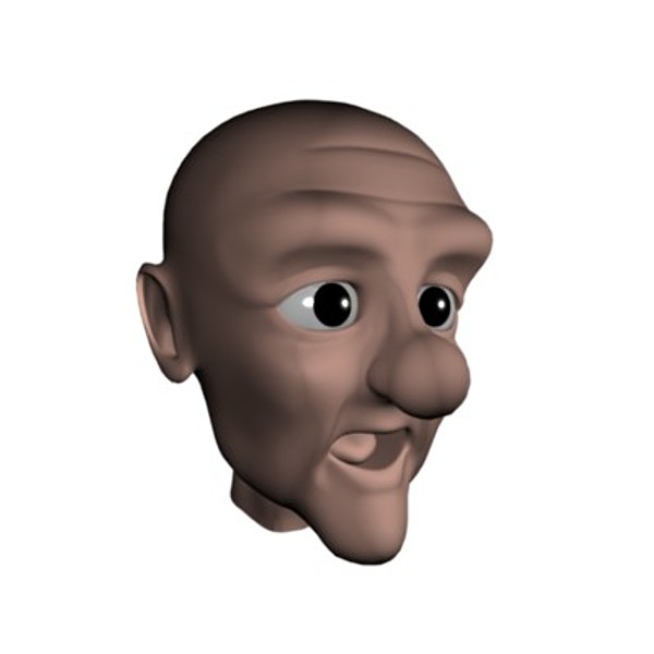 Old Man 3d Funny Head Mask
