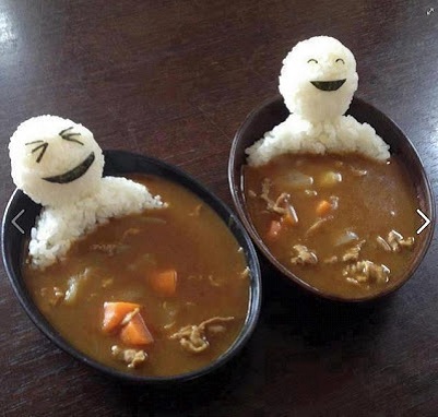 Rice Laughing Face Funny Food