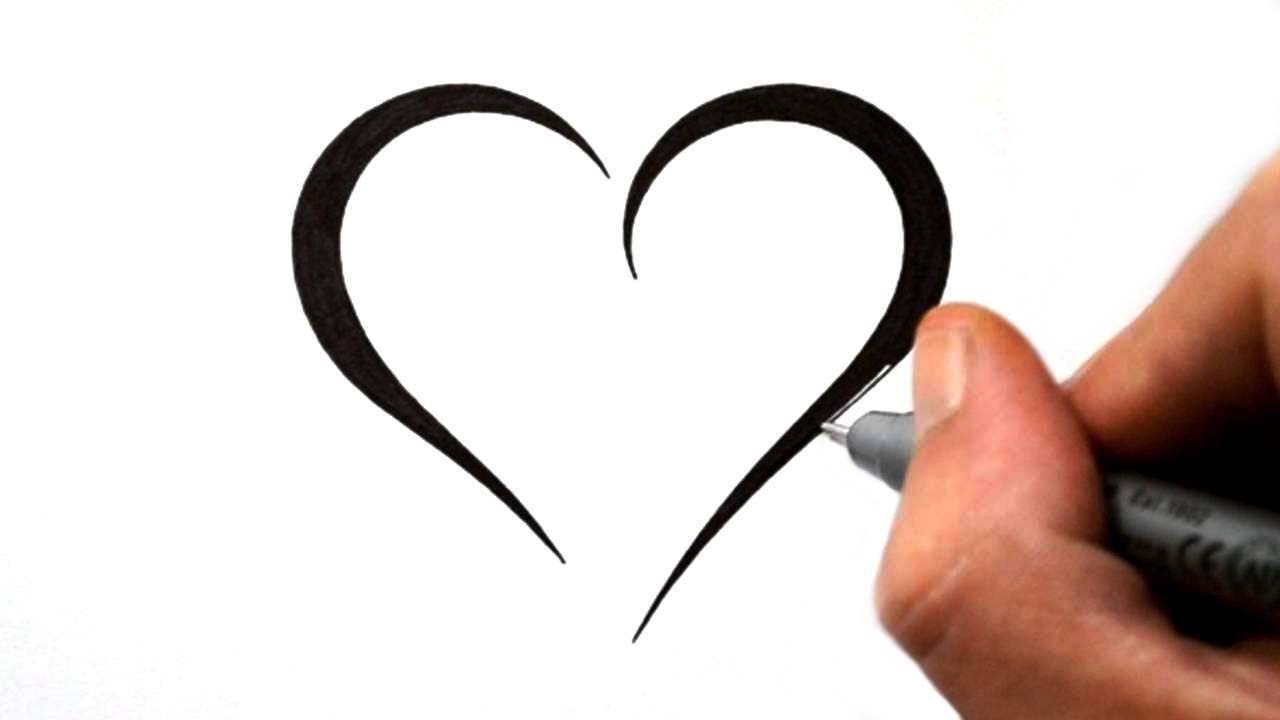 Simple Heart Tattoo Design Sample