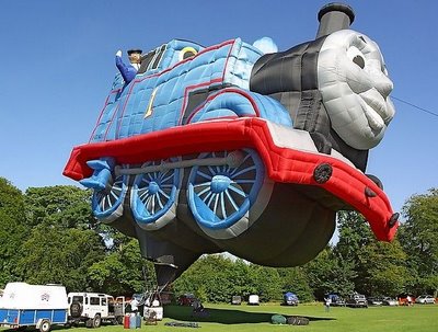 Train Engine Funny Air Balloon Picture