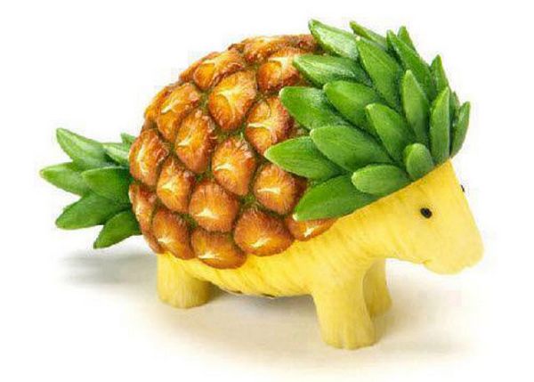 Turtle Pineapple Funny Food Image