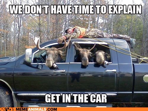 We Don't Have Time To Explain Get In The Car Funny Meme