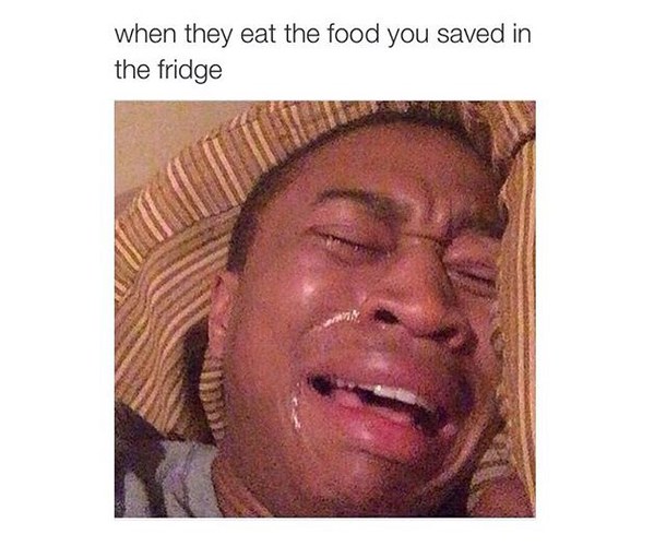 When They Eat The Food You Saved In  The Fridge Funny Man Crying