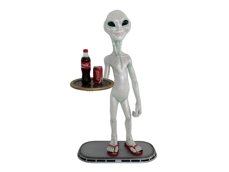 Alien With Tray Coca Cola Funny Picture