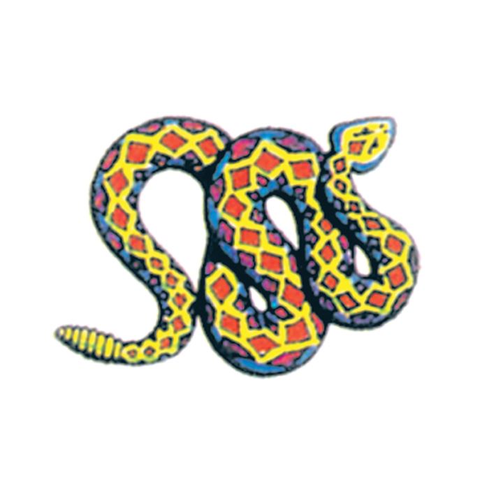 Colorful Rattlesnake Tattoo Design