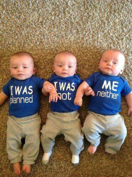 Cute Babies With Funny Tshirt Writing