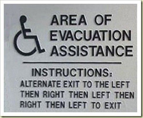 Funny Emergency Exit Sign Picture